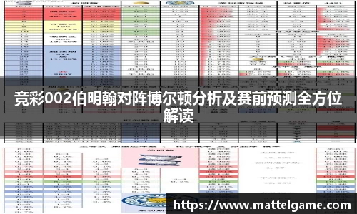 竞彩002伯明翰对阵博尔顿分析及赛前预测全方位解读